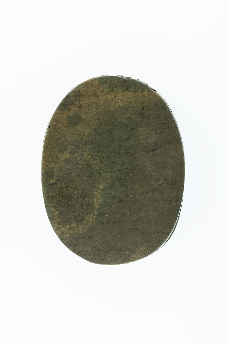 Uninscribed Heart Scarab, Stone, gold