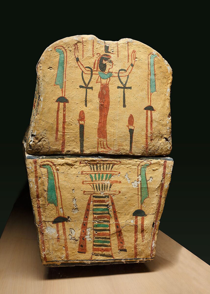 Outer Coffin of the General's Charioteer, Itamun, Wood, paste, paint