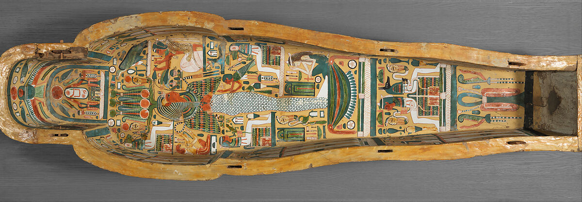 Box from a "Stola" Coffin, Wood, paint