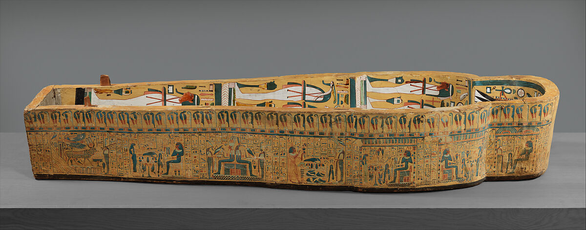 Box from a "Stola" Coffin, Wood, paint