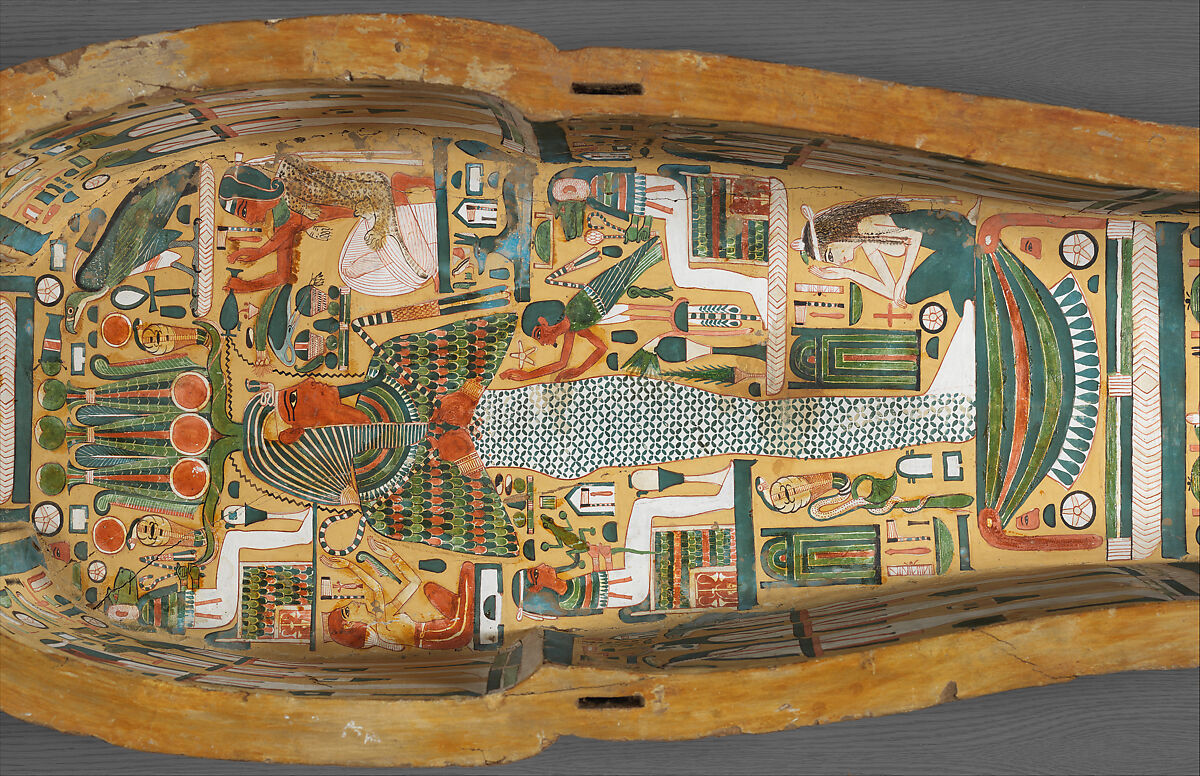 Box from a "Stola" Coffin, Wood, paint