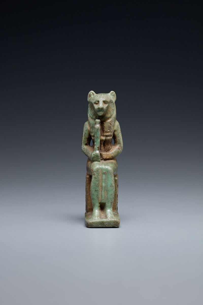 Sakhmet Amulet, Faience 