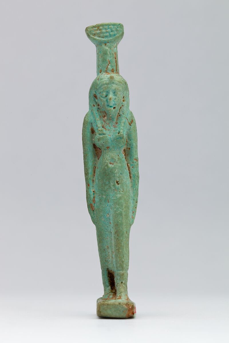 Nephthys Amulet, Faience 