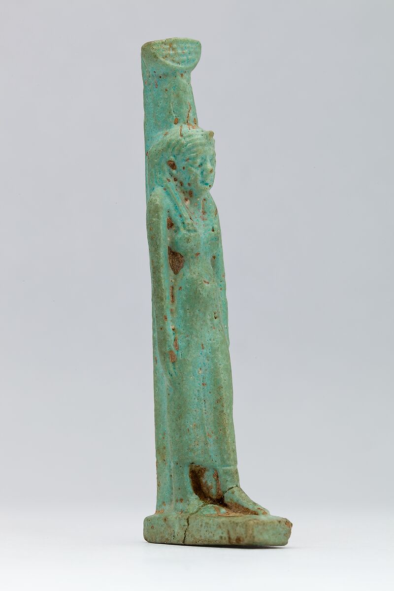 Nephthys Amulet, Faience