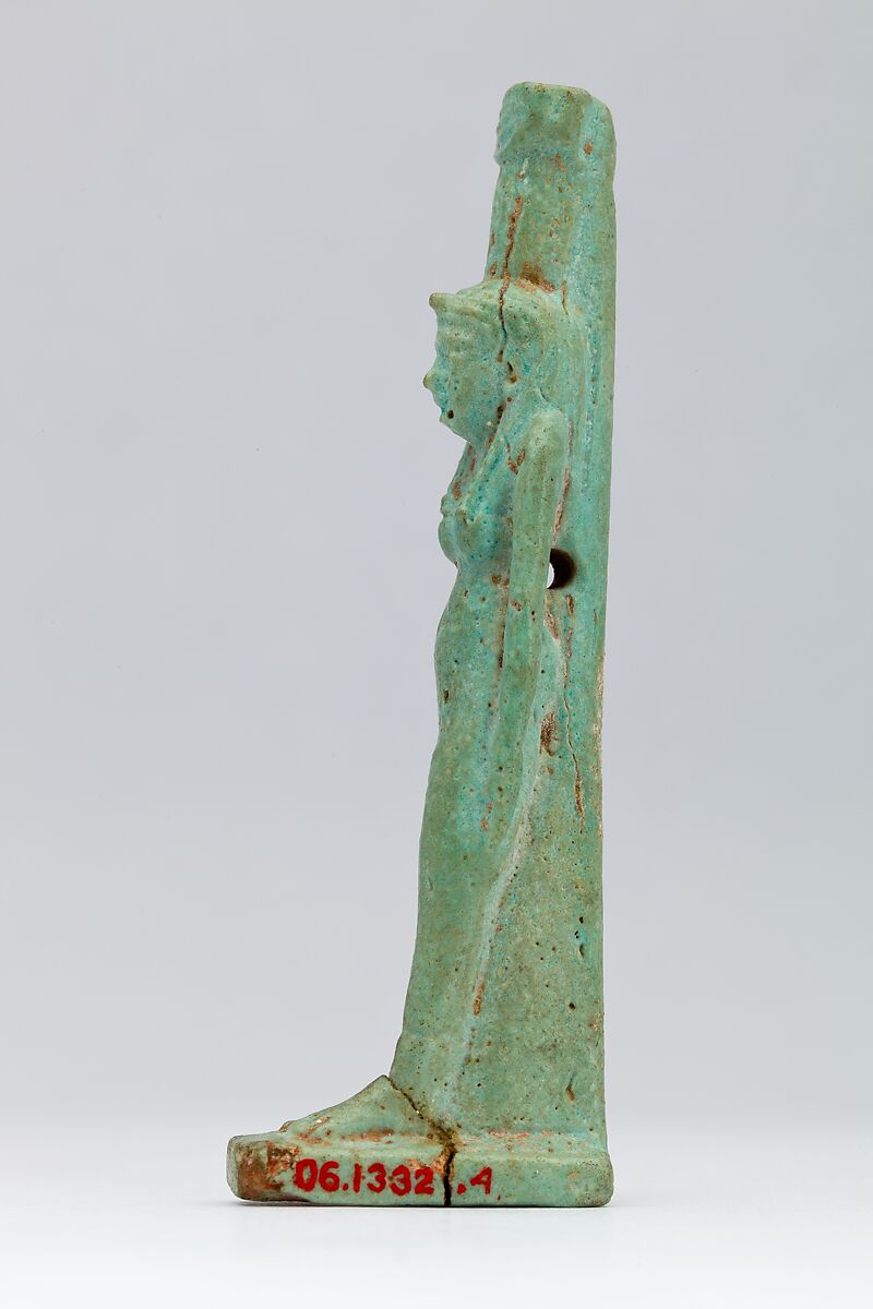 Nephthys Amulet, Faience