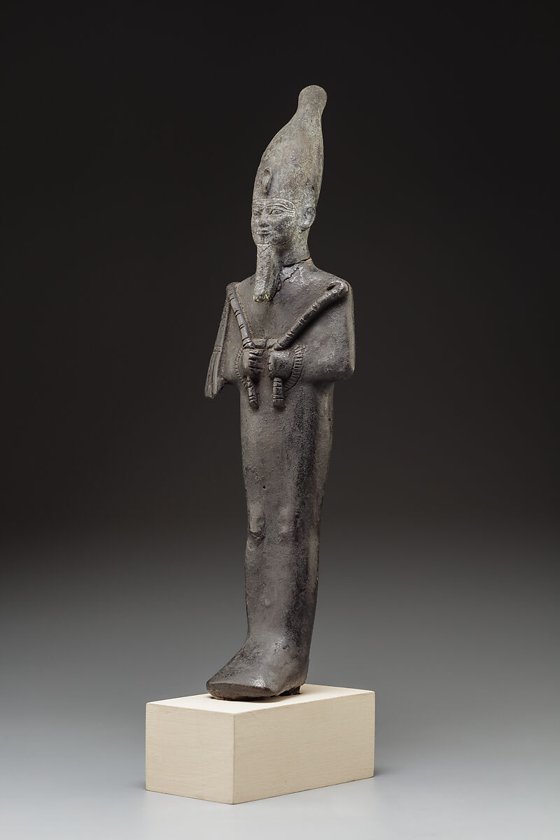 Statuette, Osiris, Bronze or copper alloy