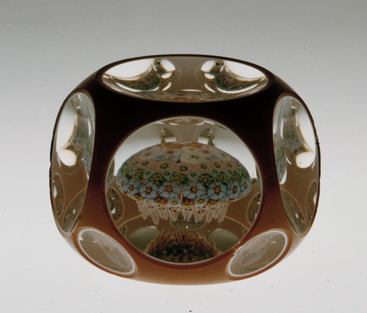 Paperweight, Designed by William Leighton Sr. (1808–1891), Glass, American