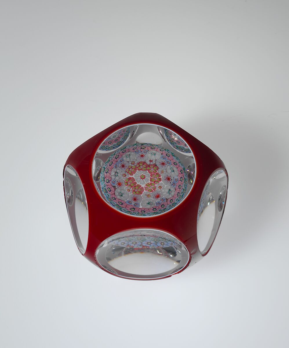 Paperweight, Designed by William Leighton Sr. (1808–1891), Glass, American 