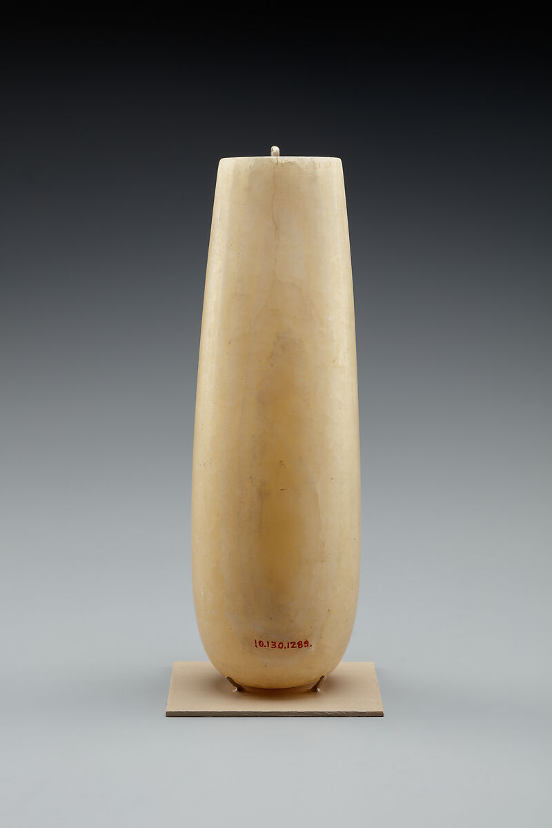 Vase, Travertine (Egyptian alabaster)