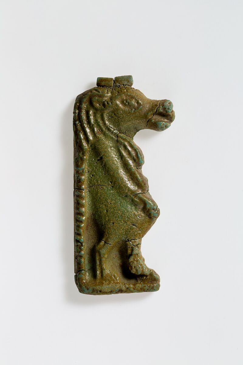 Taweret Amulet, Glazed faience 