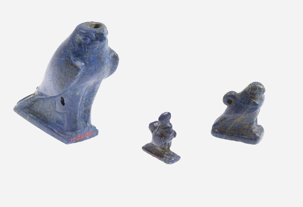 Amulet, Falcon, Lapis lazuli