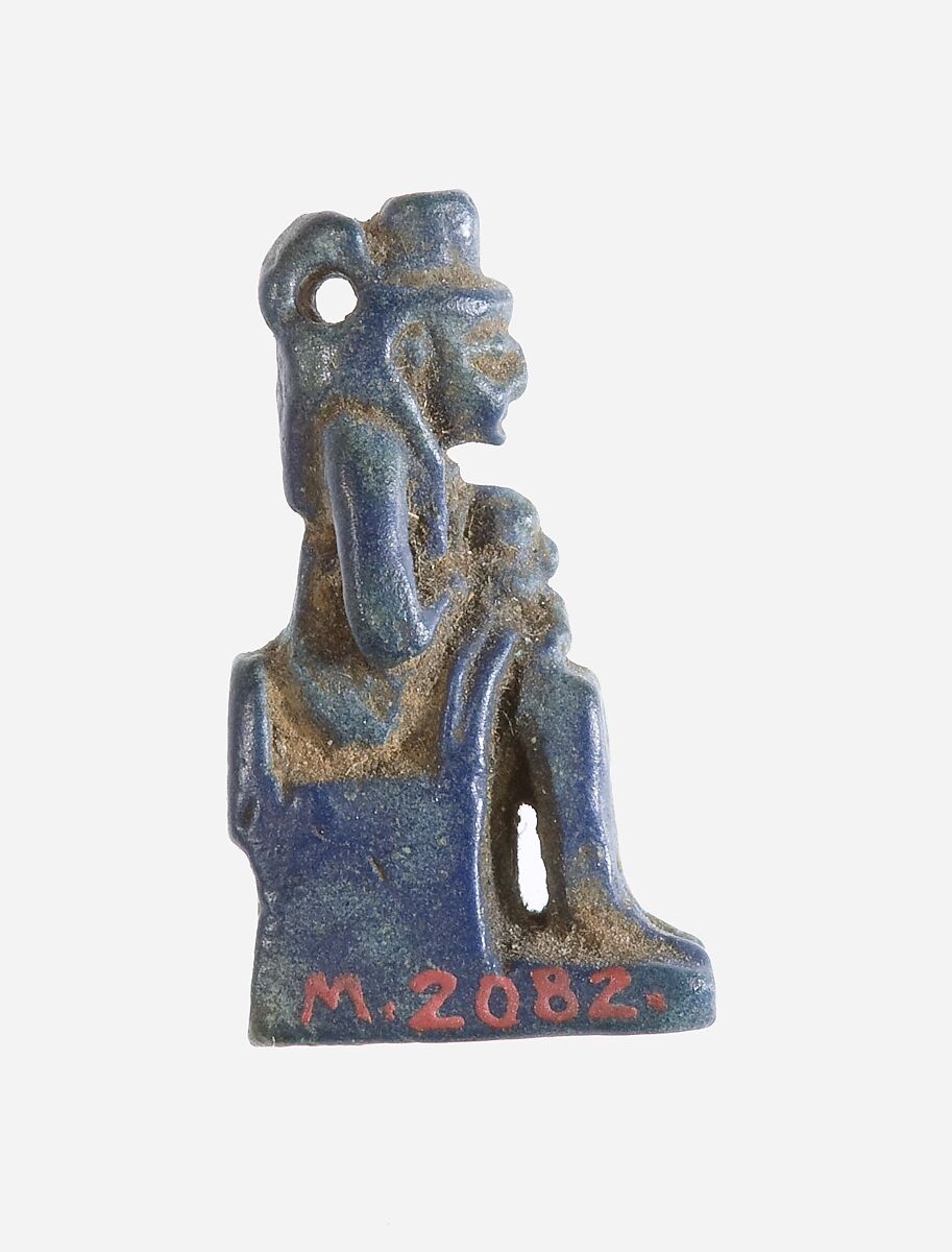 Amulet, Isis, Horus, Lapis lazuli 