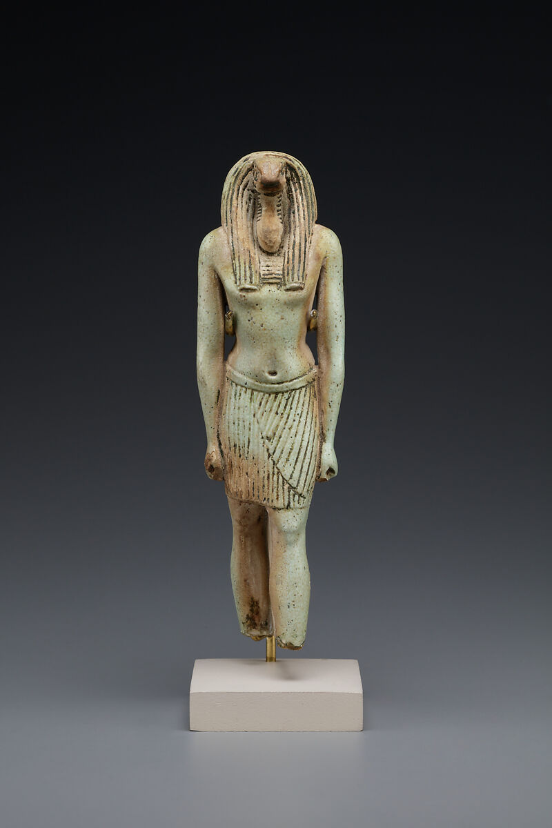 Figure of Nehebkau, Faience 