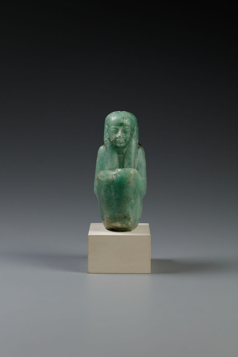Figure of the goddess Maat, Feldspar 