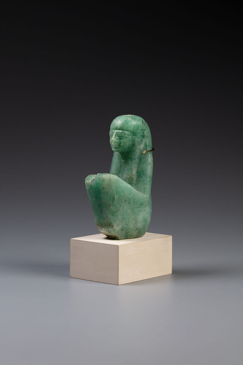 Figure of the goddess Maat, Feldspar