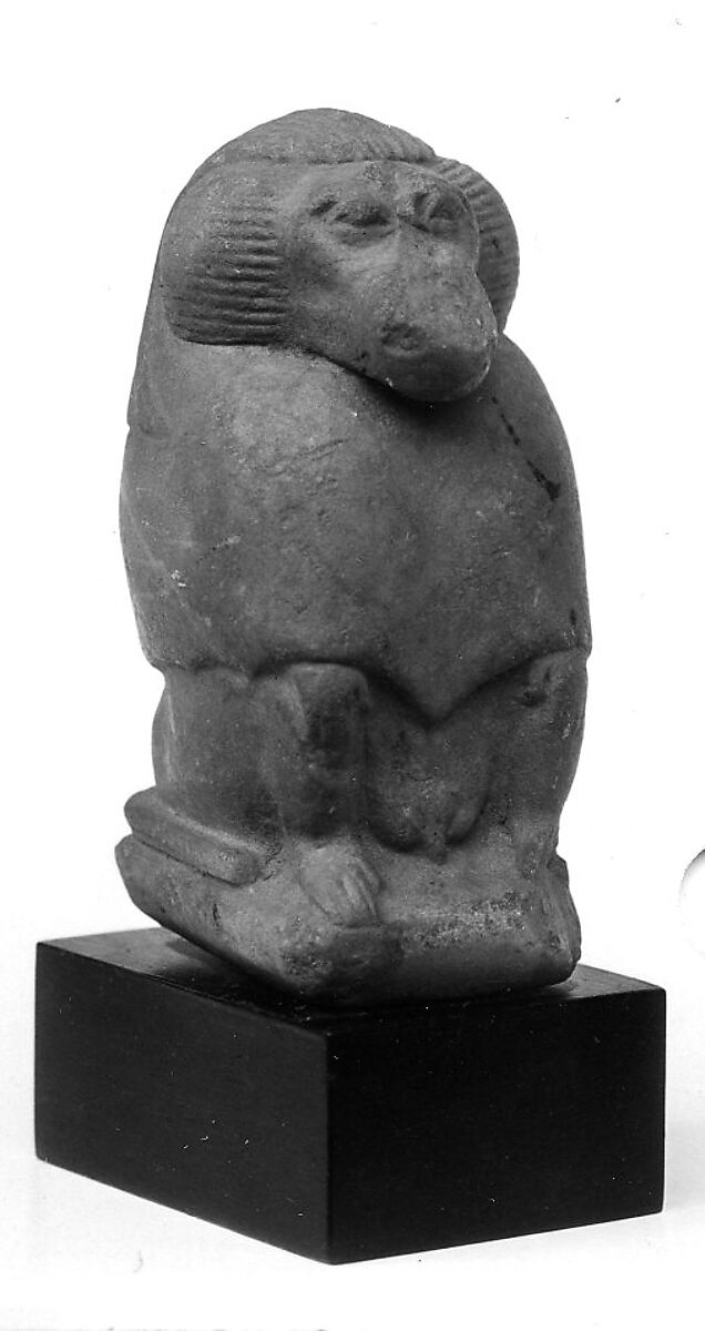 Figure of a Baboon | Late Period (Saite) | The Metropolitan Museum of Art