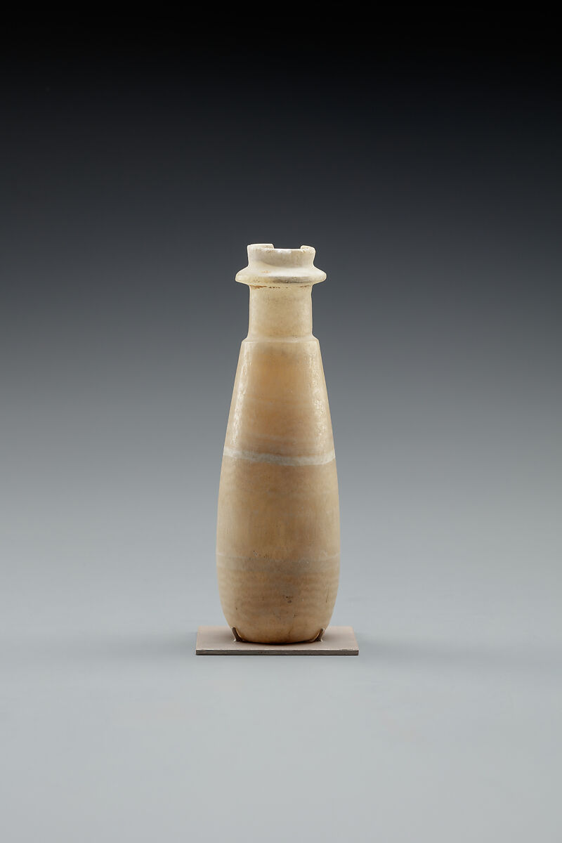 Vase, Travertine (Egyptian alabaster)