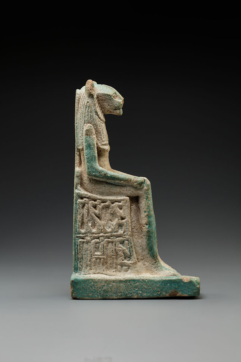 Figure of Sakhmet, Faience