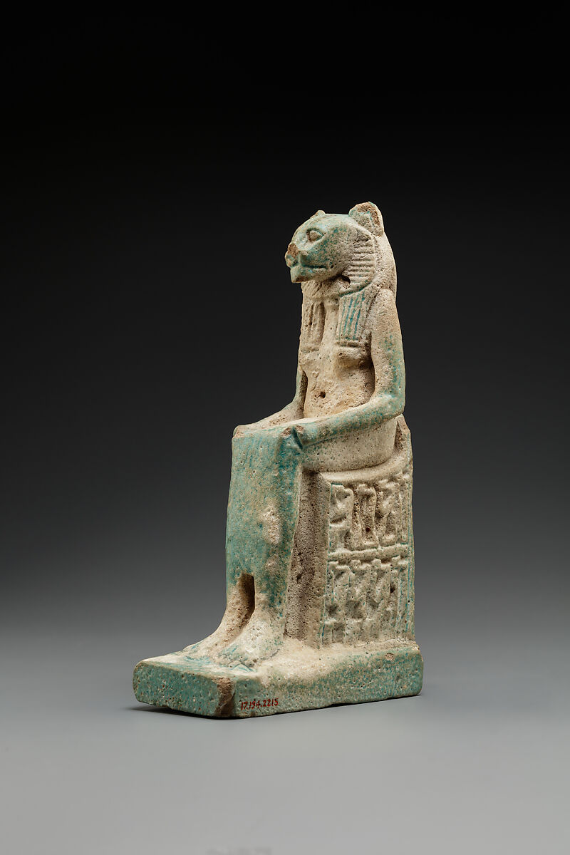 Figure of Sakhmet, Faience