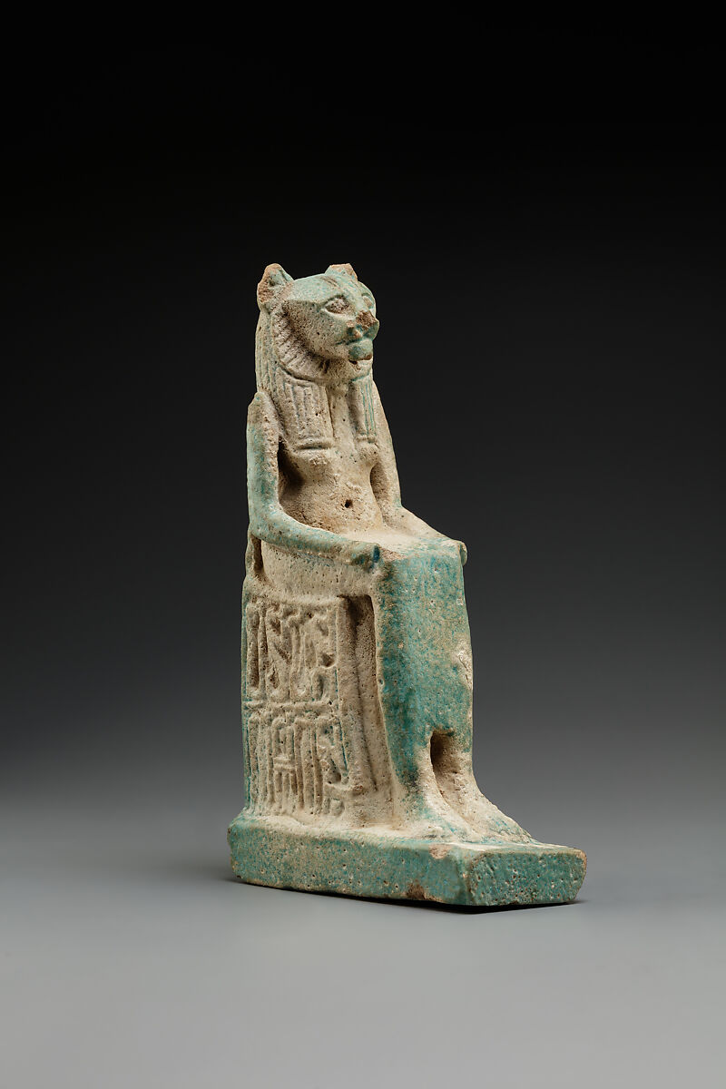 Figure of Sakhmet, Faience