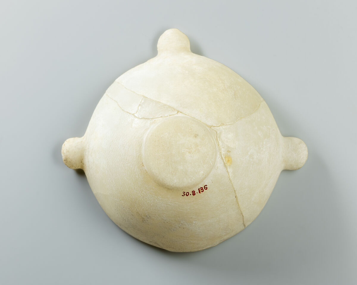 Bowl, Travertine (Egyptian alabaster)