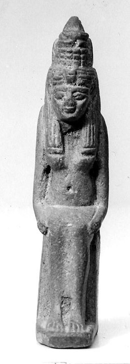 Amulet of the goddess Hatmehyt, Faience 