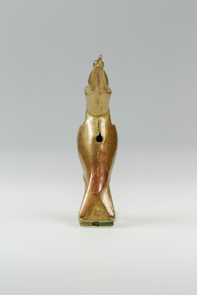 Amulet, Horus falcon, Gold