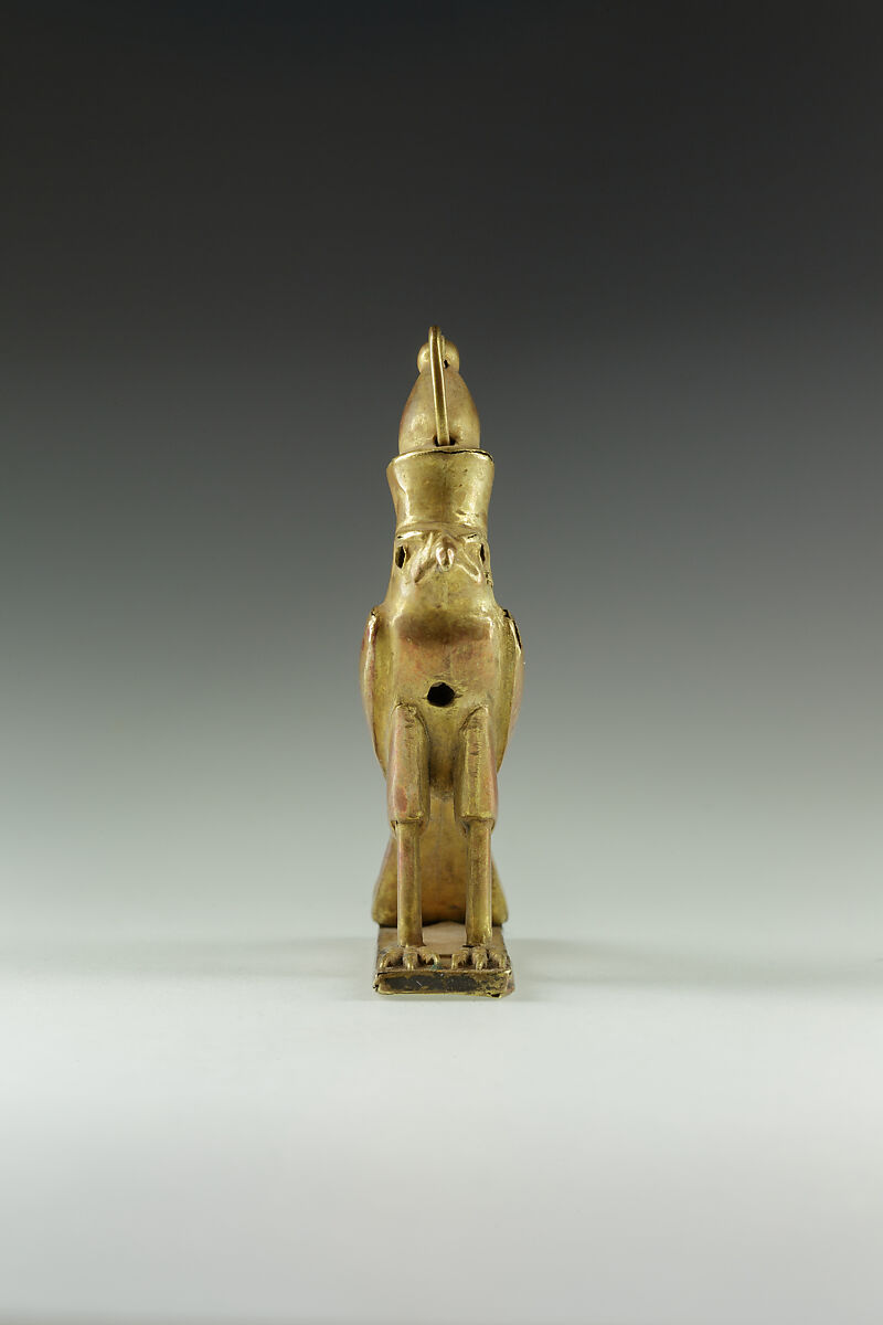 Amulet, Horus falcon, Gold