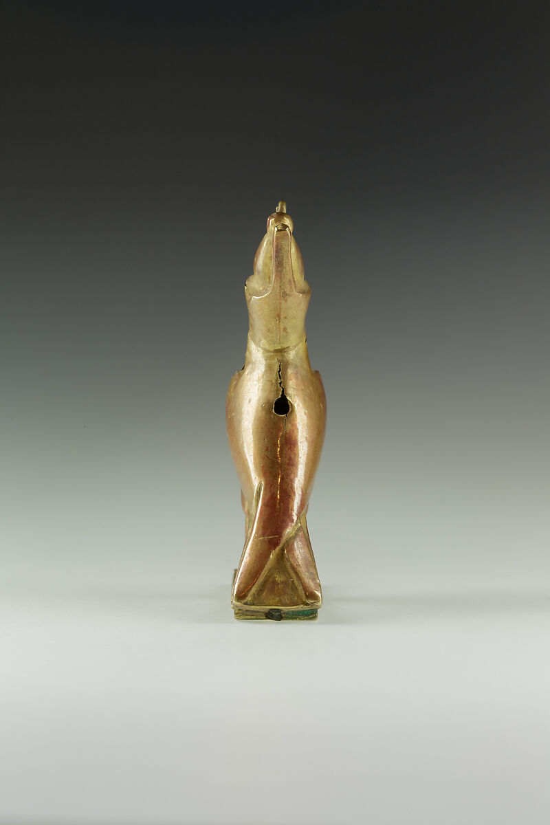 Amulet, Horus falcon, Gold