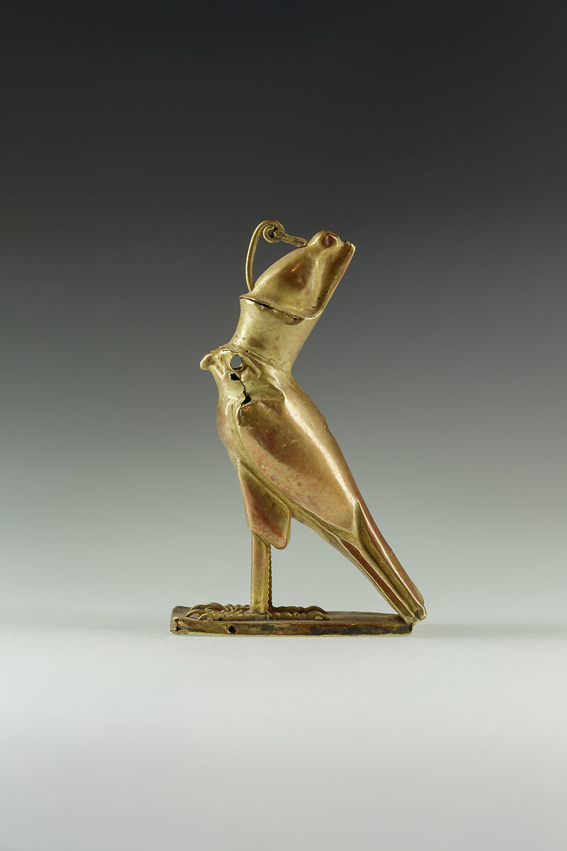 Amulet, Horus falcon, Gold
