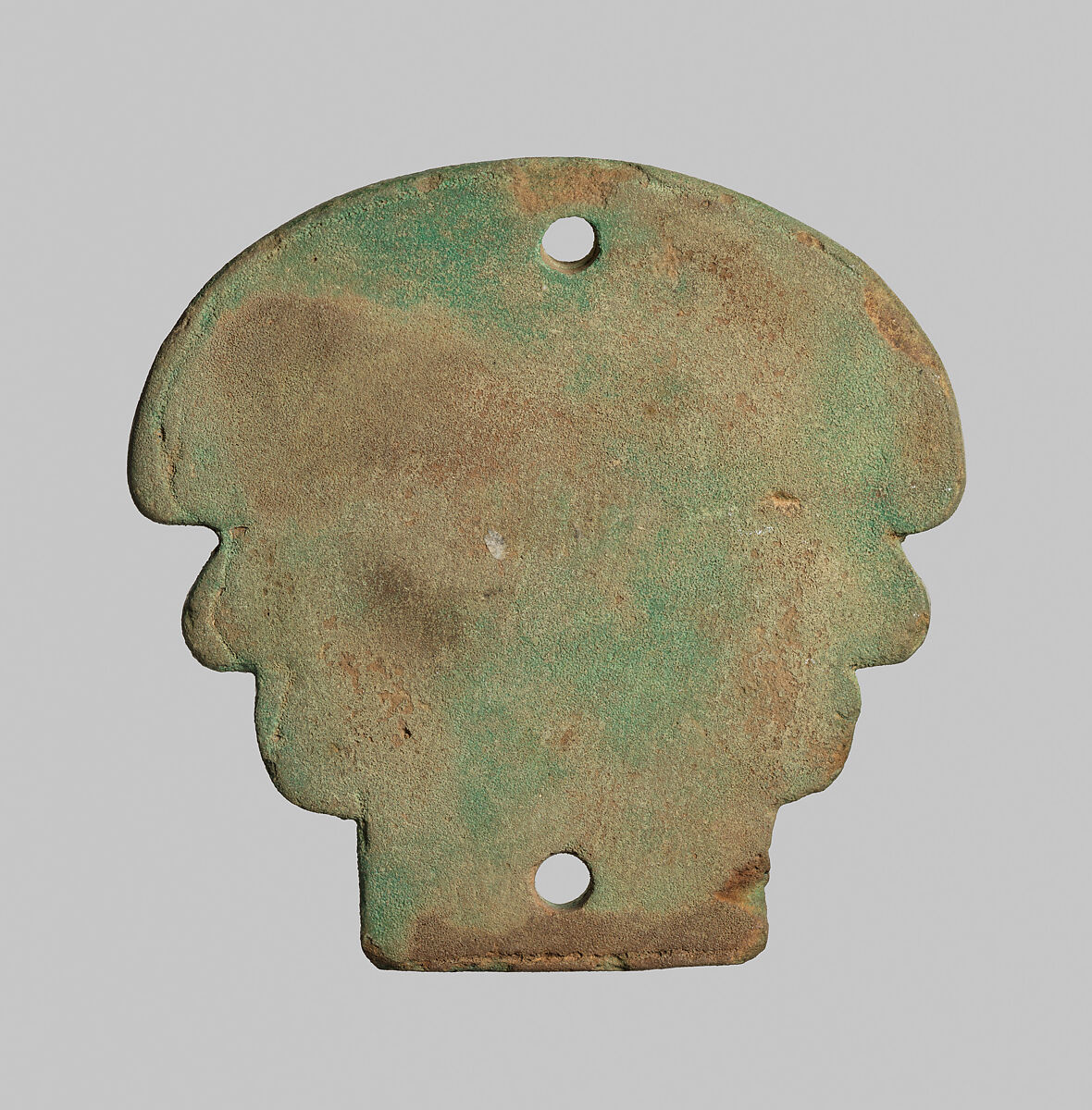 Box lid, palm, Faience