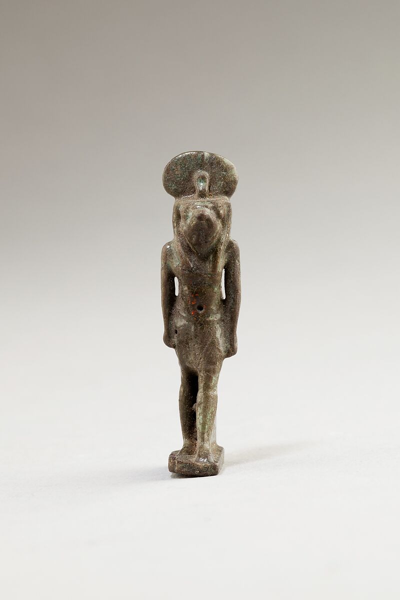 Amulet, Grey faience 