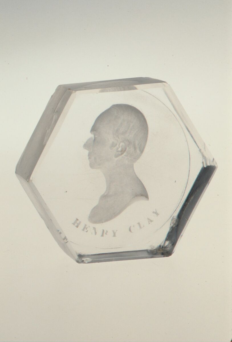 Paperweight, New England Glass Company (American, East Cambridge, Massachusetts, 1818–1888), Pressed glass, American 