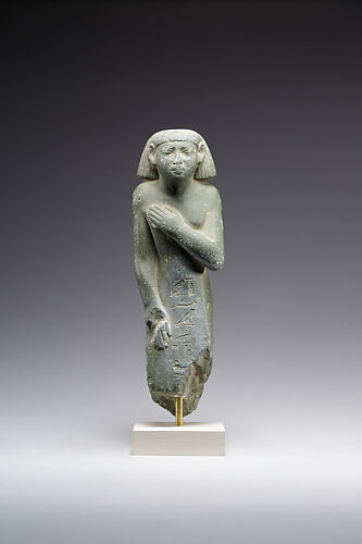 Middle Kingdom statuette, reinscribed for Harsiese High Priest of Memphis in the Third Intermediate Period