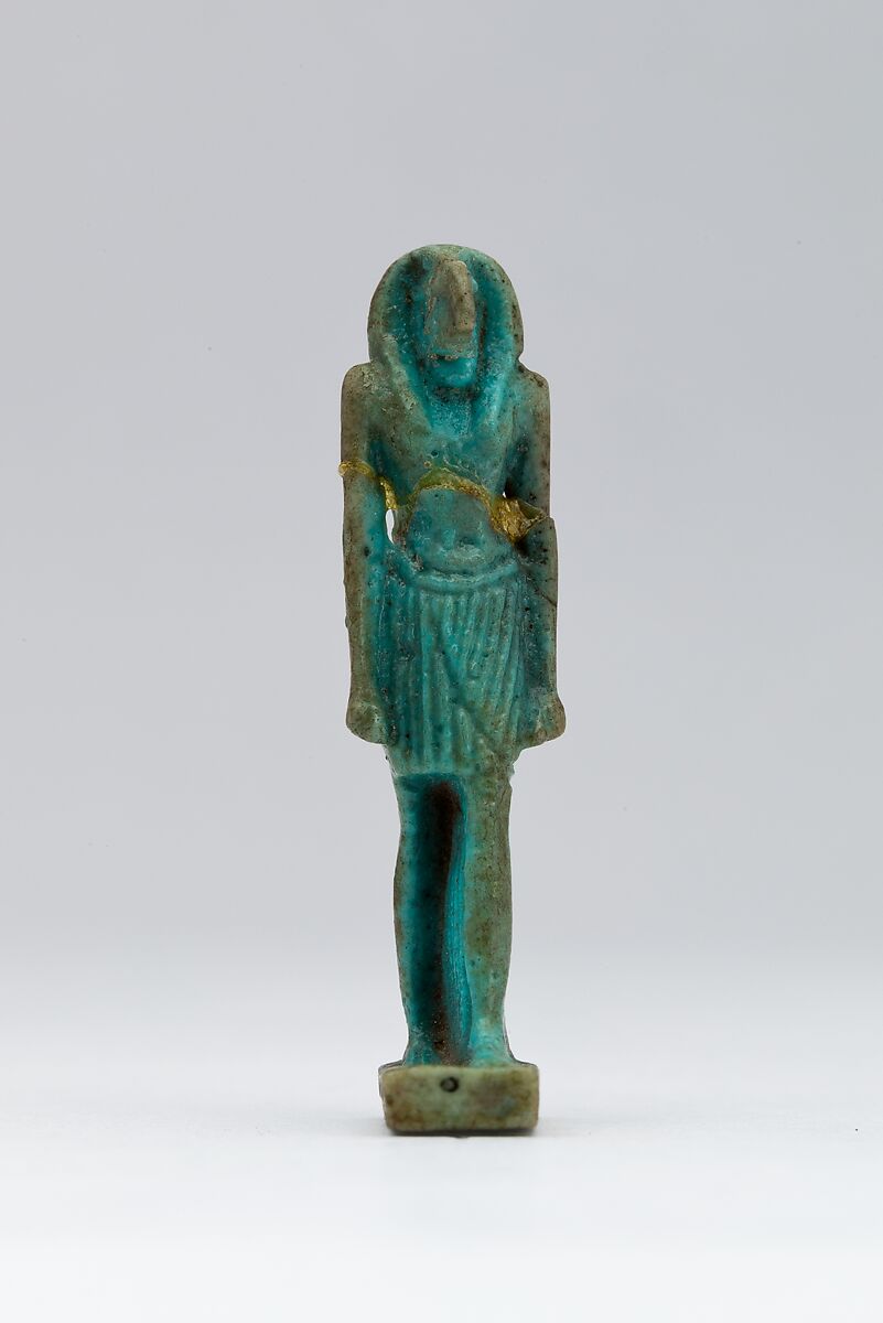 Thoth Amulet, Faience 