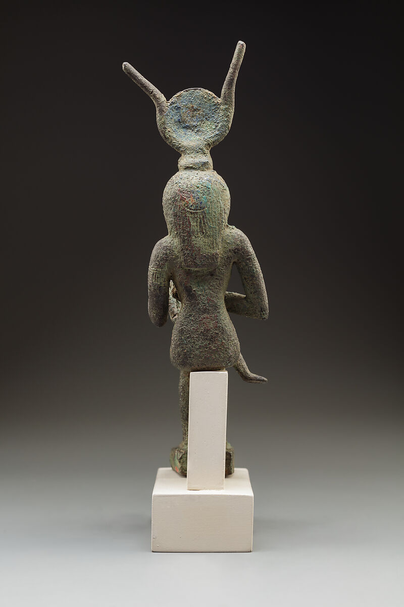 Statuette of Isis nursing Horus, Bronze or copper alloy