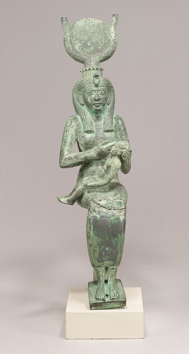 Statuette Isis Horus Late Period The Metropolitan Museum Of Art