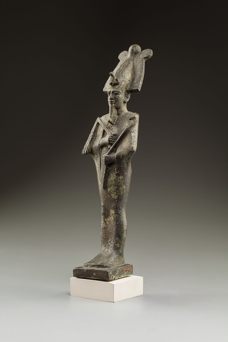 Statuette, Osiris, Bronze or copper alloy