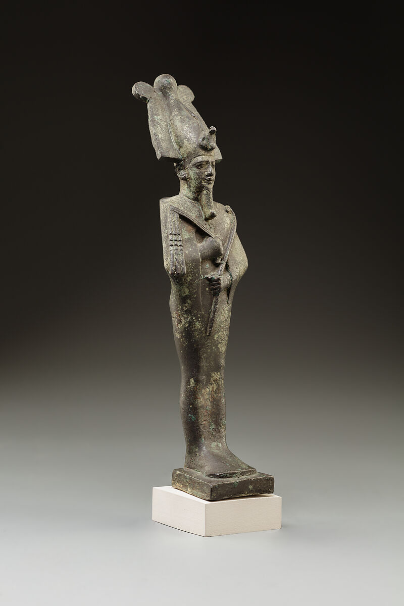 Statuette, Osiris, Bronze or copper alloy