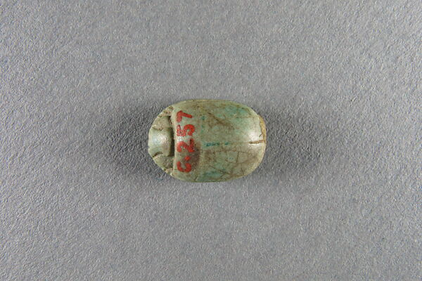 Scarab, Psamtik I or Apries, Glazed Steatite