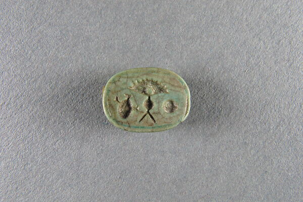 Scarab, Psamtik I or Apries, Glazed Steatite