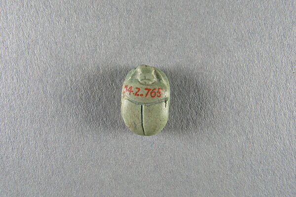 Scarab of Menibre, Faience