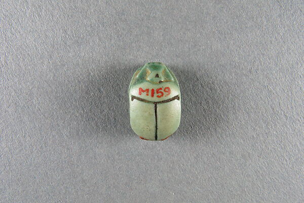 Scarab of Menibre, Faience