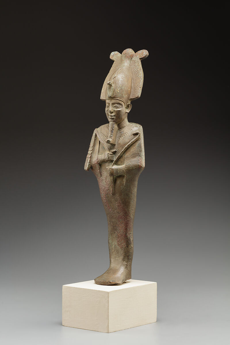 Statuette, Osiris, Bronze or copper alloy
