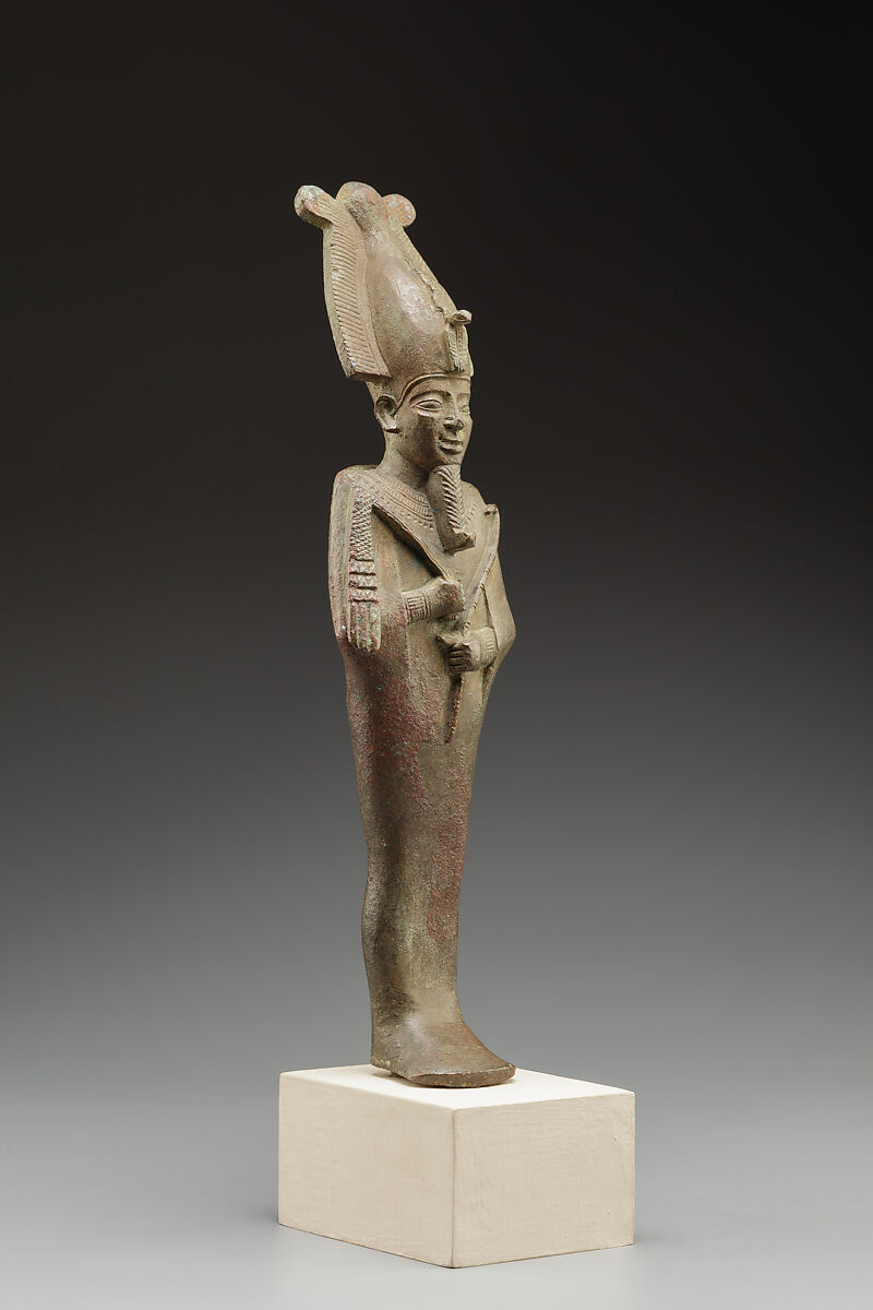 Statuette, Osiris, Bronze or copper alloy