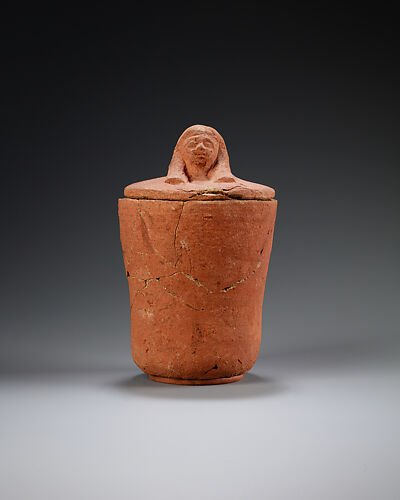 Canopic jar with human head