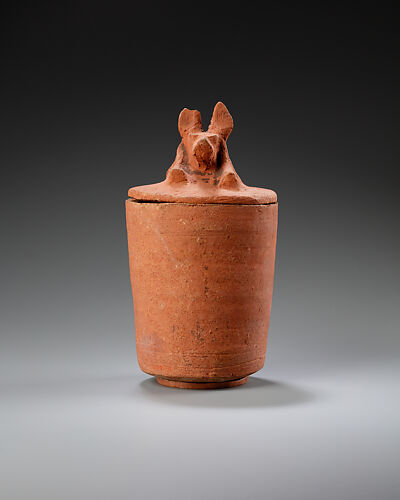 Canopic jar with jackal head