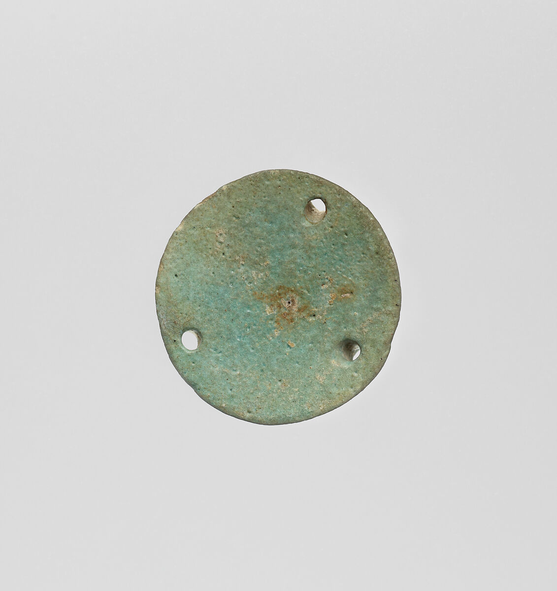 Disk inscribed with five-pointed star, Faience