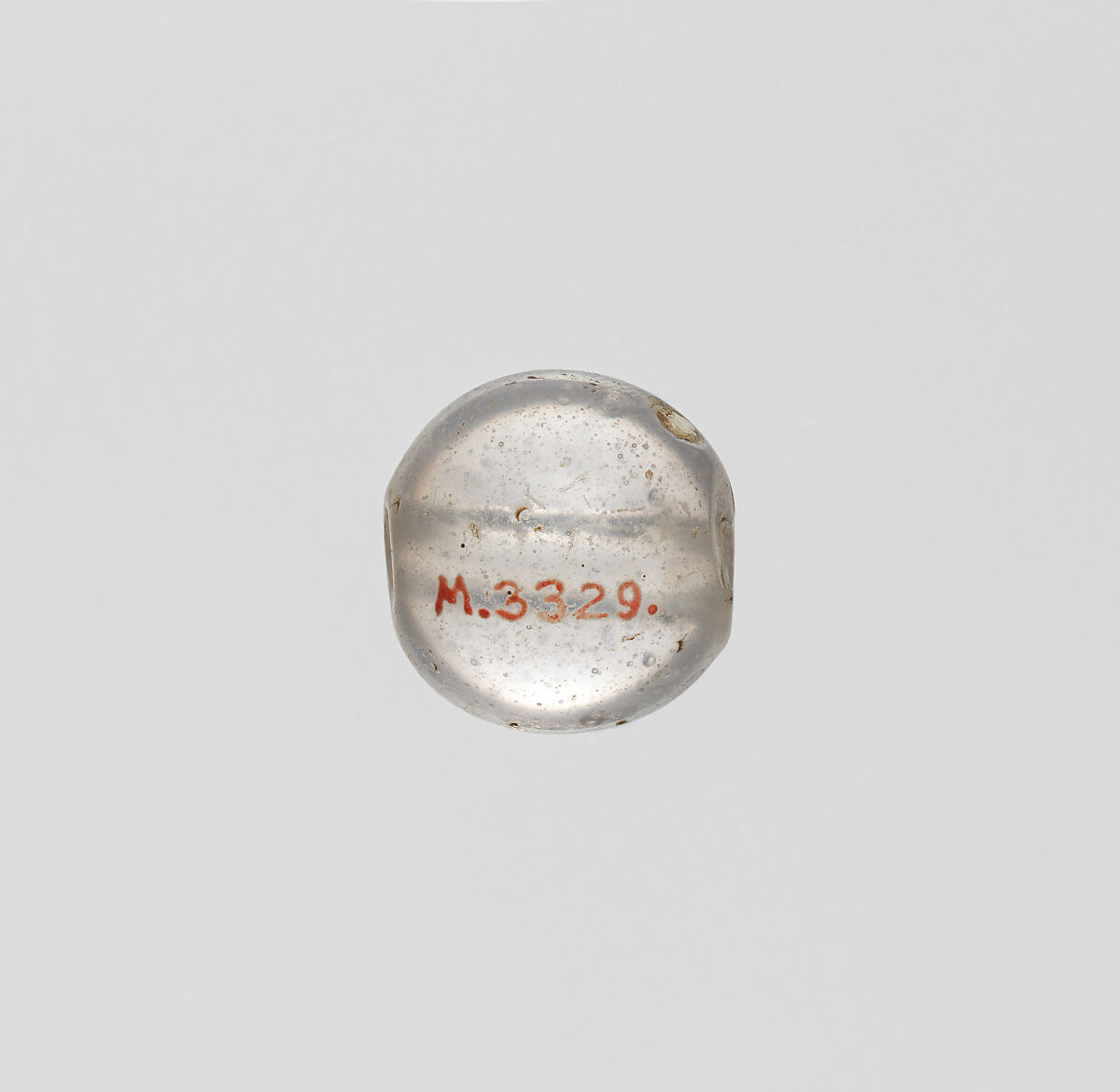 Bead, Clear glass (imitation crystal)