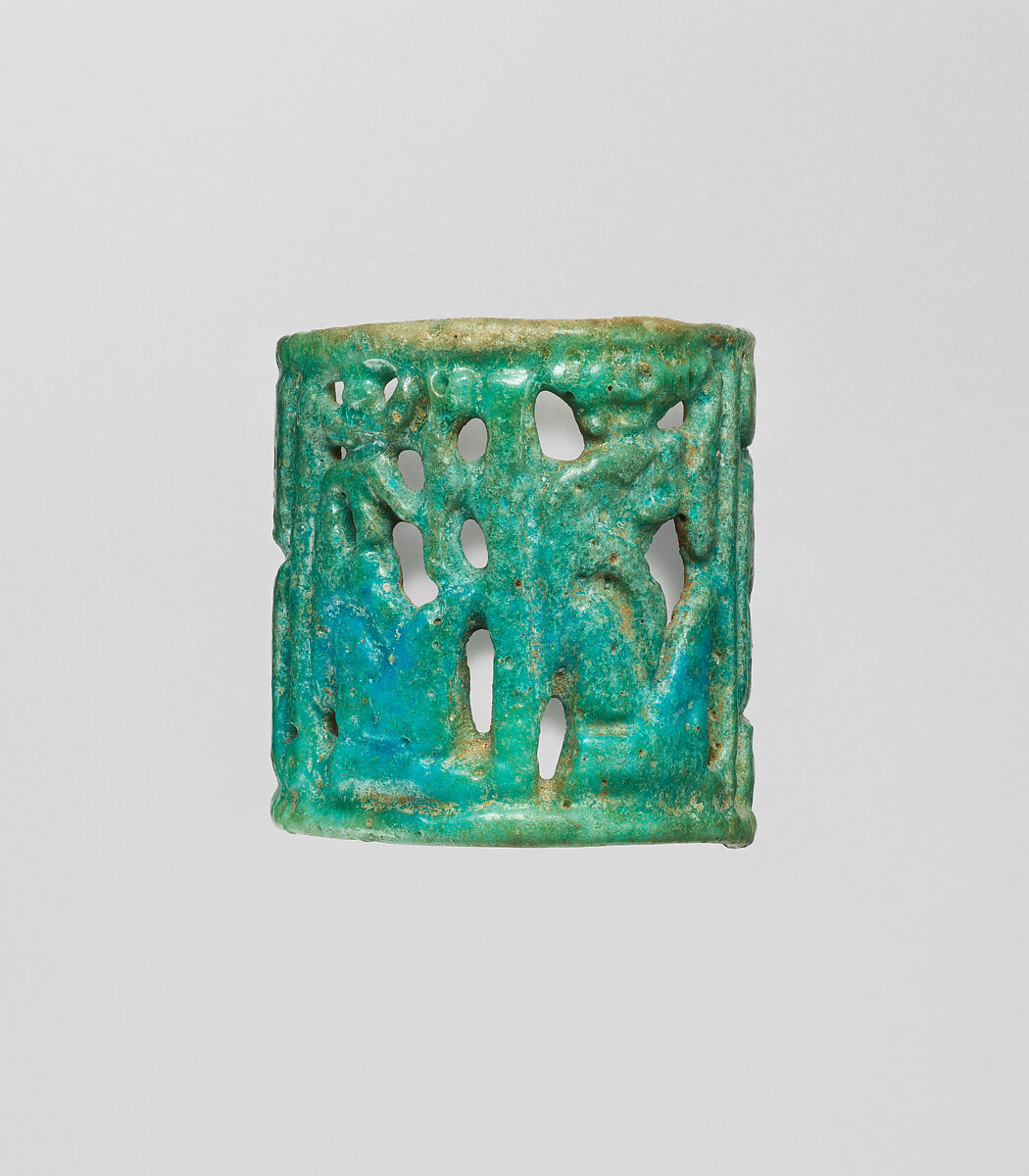 Openwork Ring, Faience 